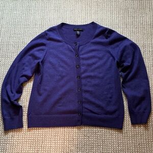 Women's Purple Cardigan Sweater